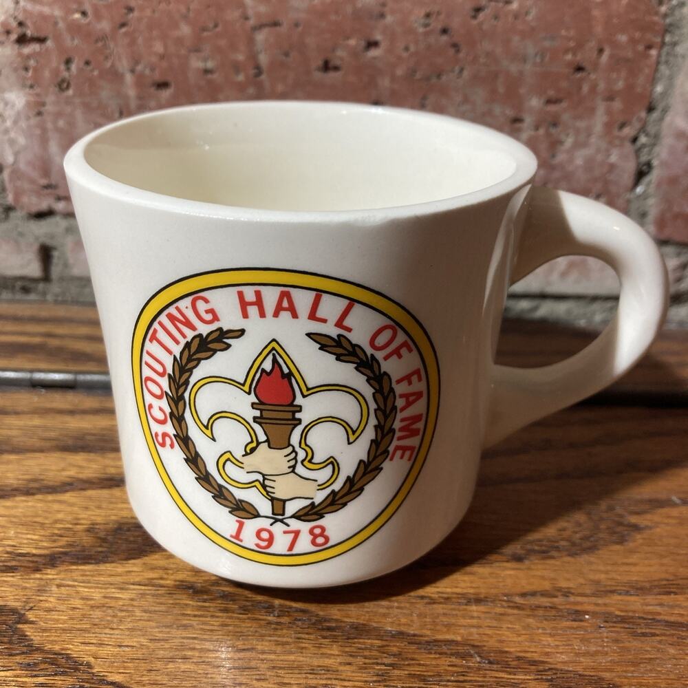VTG BSA Boy Scouts of America Mug Cup Scouting Hall of Fame 1978